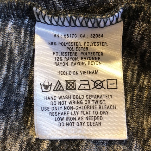 Anthropologie Deletta Heather Grey Pleated Cowlneck Top, XS - Picture 8 of 8